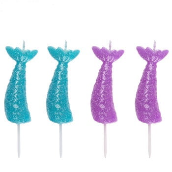 3 Mermaid Sparkle Number 1 Candle 3 Mermaid Sparkle Number 1 Candle